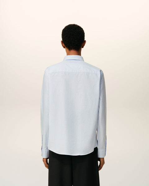 Branded  Button-Down Shirt in Striped