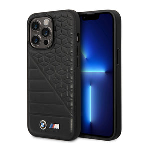 BMW BI Pattern Leather Case for iPhone 11, 12, 13, 14 & 15 Series