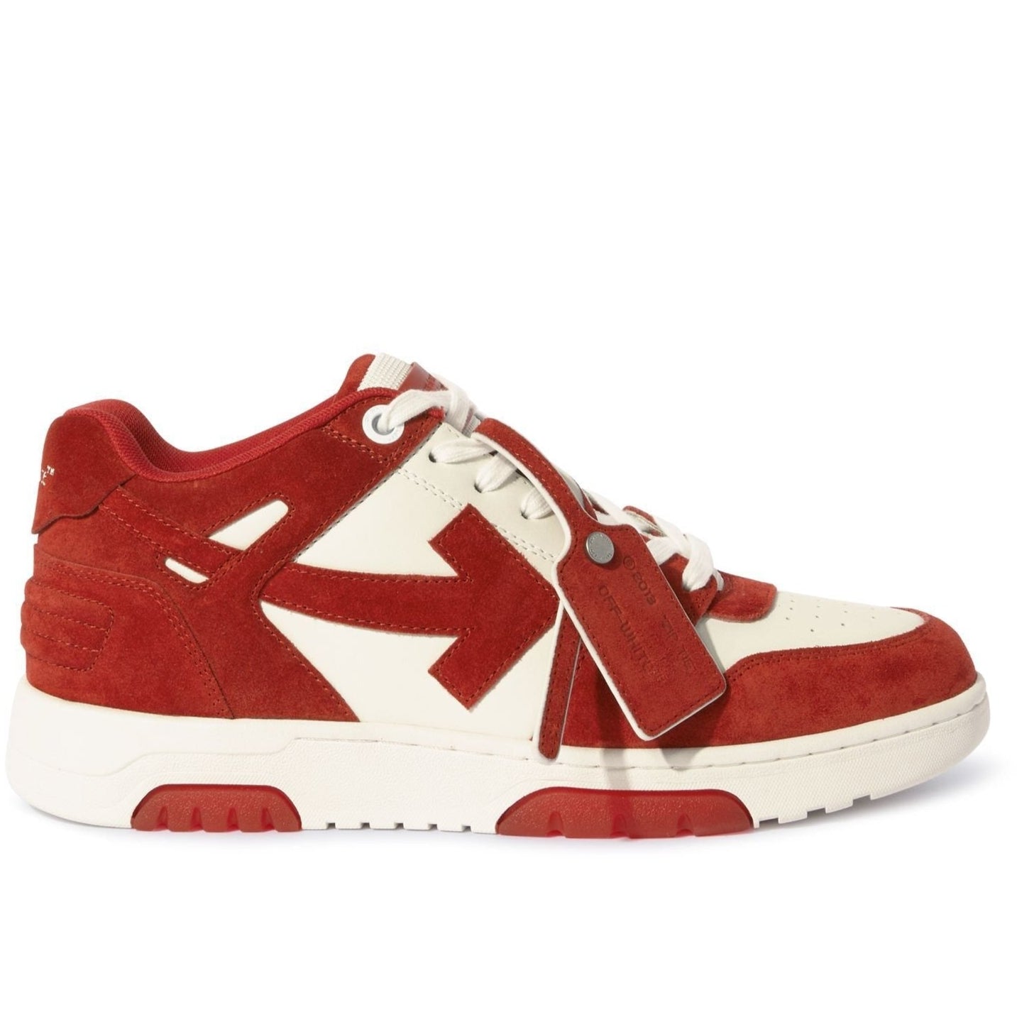 Premium Brick Red/White Out Of Office Suede