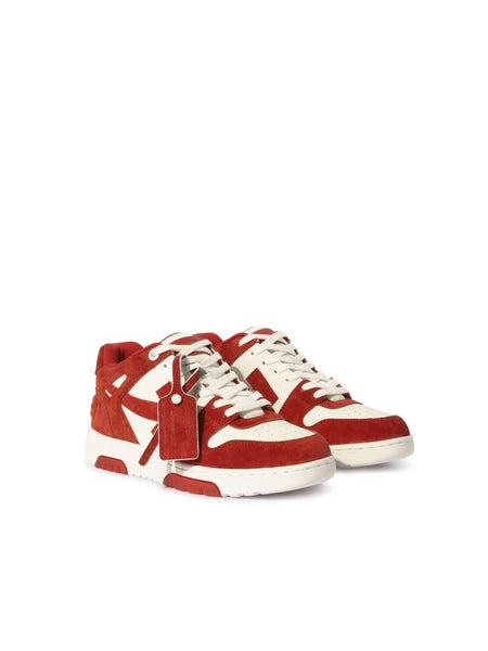 Premium Brick Red/White Out Of Office Suede