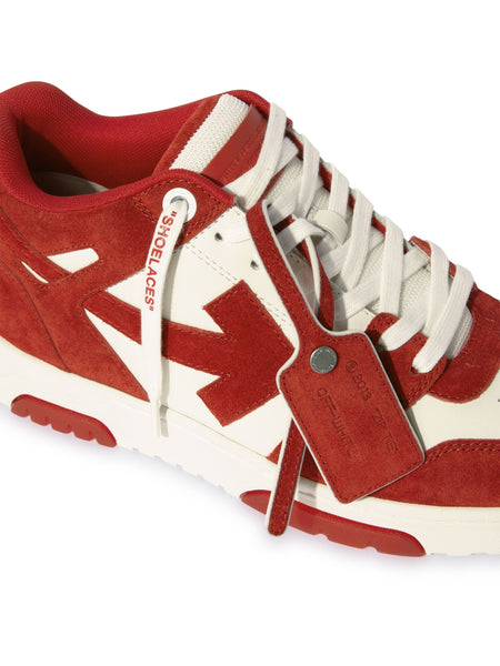 Premium Brick Red/White Out Of Office Suede