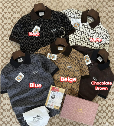 Premium Designer Monogram Polo T-Shirt for Men