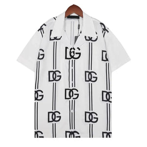 Premium Striped  Design With Logo  Hawaii Shirt