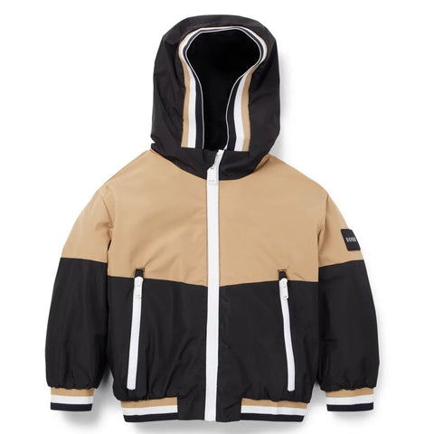 Kids' Hooded Jacket With Signature Stripes