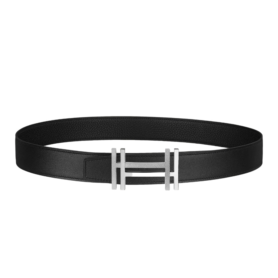 Branded   H Au Carre Belt Buckle & Reversible Leather  Belt