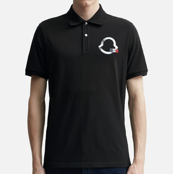 Premium Short Sleeve Flag Logo Polo Shirt