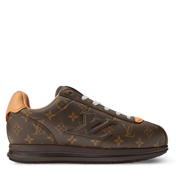 Branded Monogram Brown Sneakers  Iconic Designer Comfort