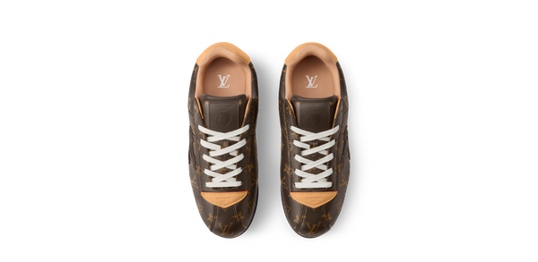 Branded Monogram Brown Sneakers  Iconic Designer Comfort