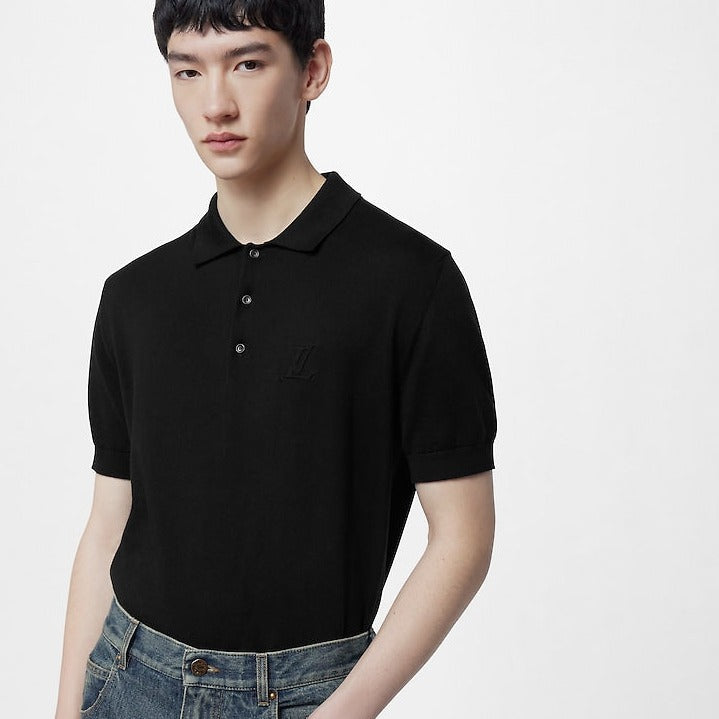 Cashmere And Cotton Blend Short-Sleeved Polo – Yard of Deals