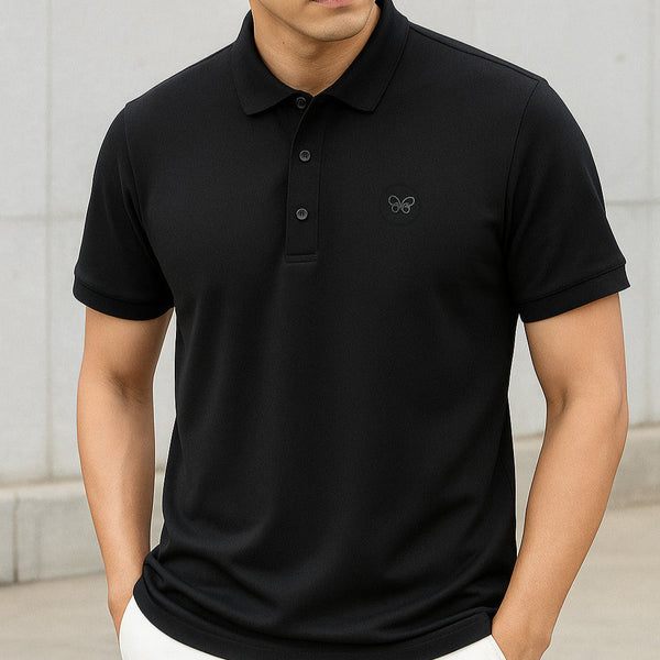 Premium  Black Polo T-shirt For Men