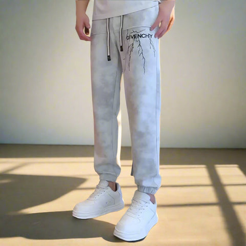 Luxury Regular  Fit Printed Logo Track pant