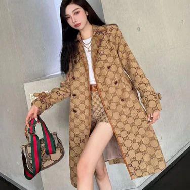 Luxury Logo-Printed Designer  Coat  For Women