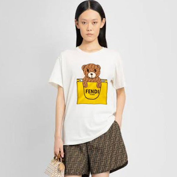 Women High-Quality Cartoon Print T-shirt