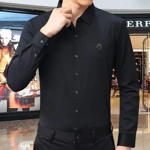 Logo Embroidery Regular-Fit Shirt For Men