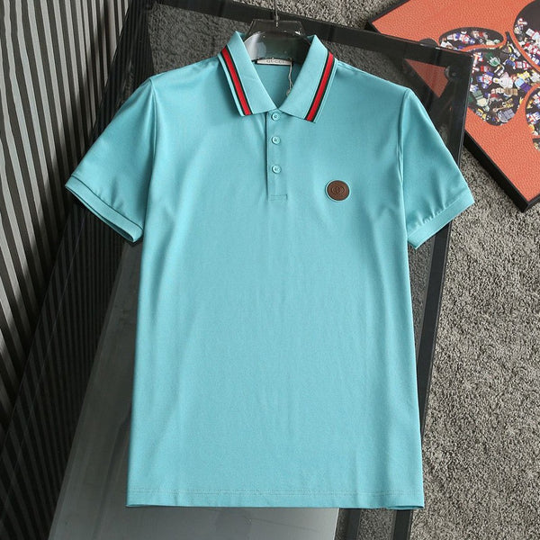 Regular-Fit Polo Tees With Logo Patched