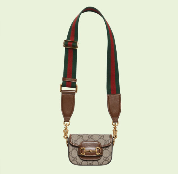 Branded Horsebit Leather Bag For Women