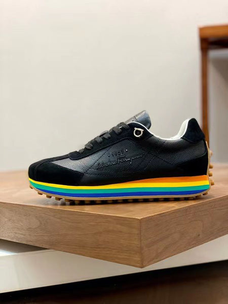 Men High-Quality Rainbow Sole Sneakers