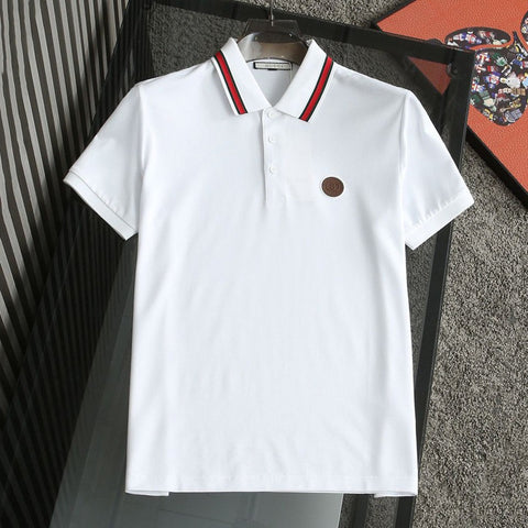 Regular-Fit Polo Tees With Logo Patched