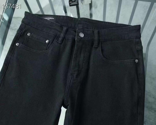 Regular-Fit Black Denim Jeans For Men