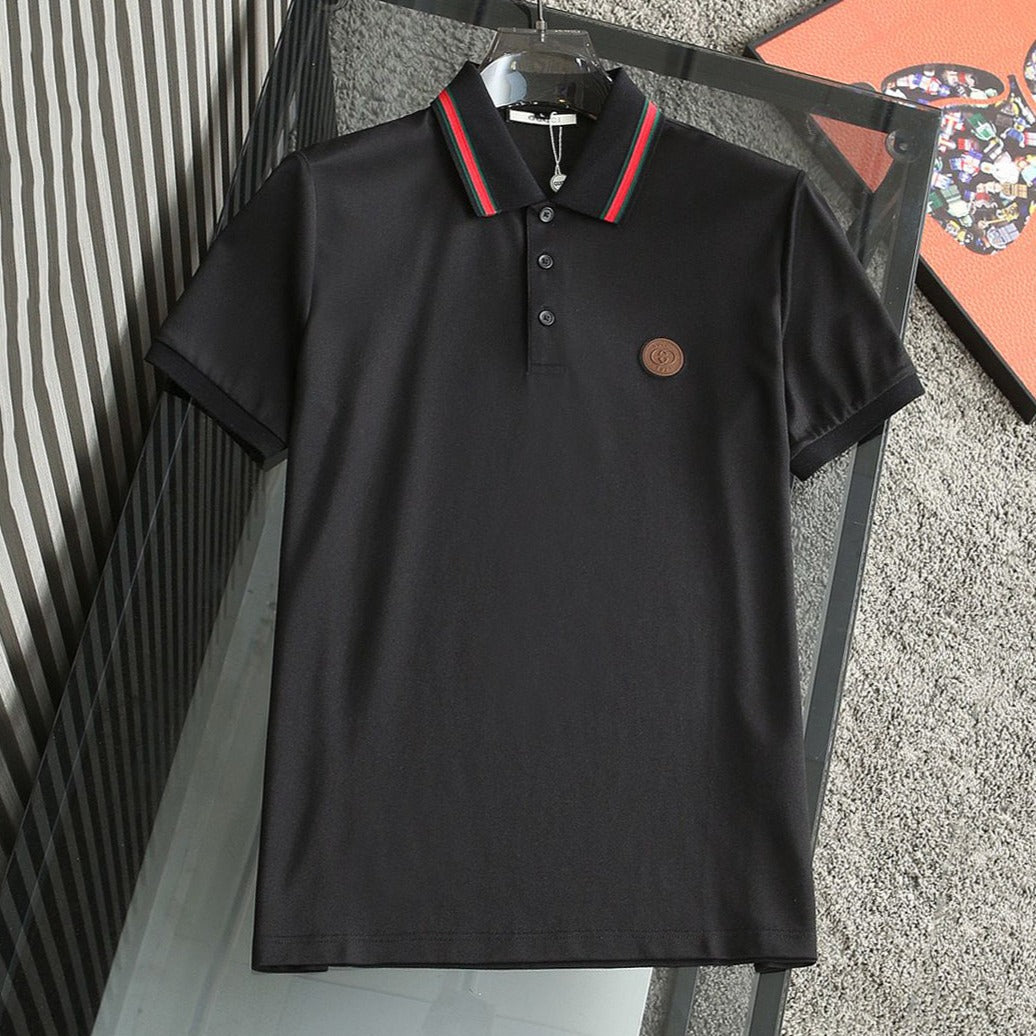 Regular-Fit Polo Tees With Logo Patched