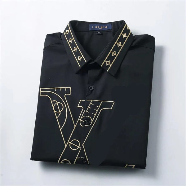 Premium Regular-Fit Shirt With Designer Collar