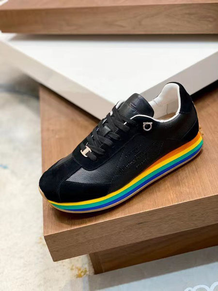 Men High-Quality Rainbow Sole Sneakers