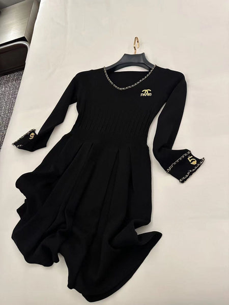 Women High-Quality Black Party Wear Dress