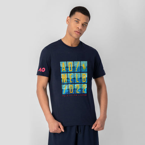 Graffiti Print Crew-Neck T-Shirt For Men