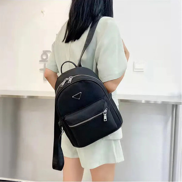 Elegant Black Mini Backpack for Women –Stylish, Compact & Versatile