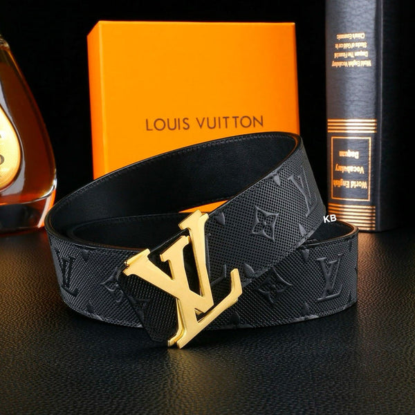 Premium Brand Initial Leather Belt