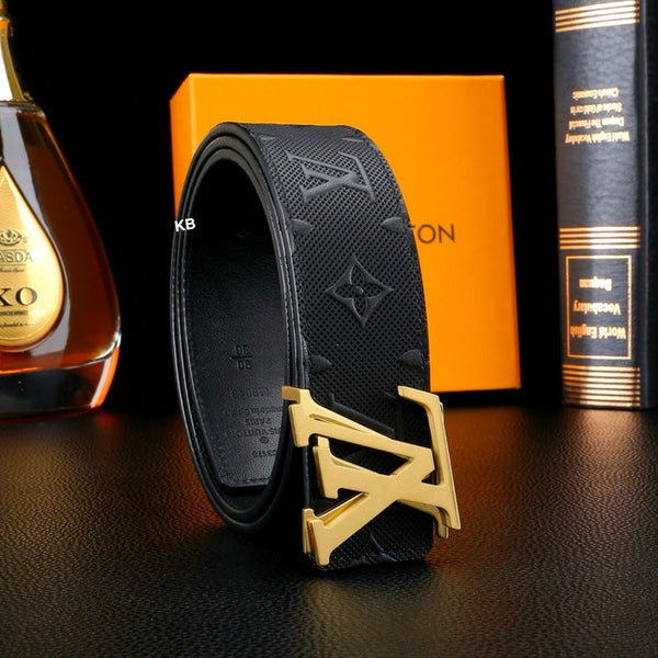 Premium Brand Initial Leather Belt