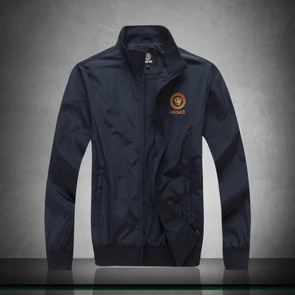 Premium Solid Color Zip-Up Jacket