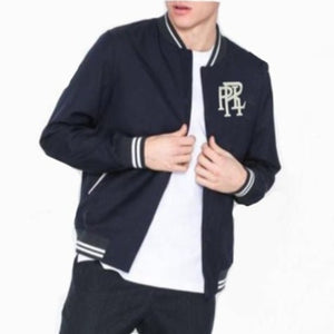 Men Casual Logo Embroidery Jacket