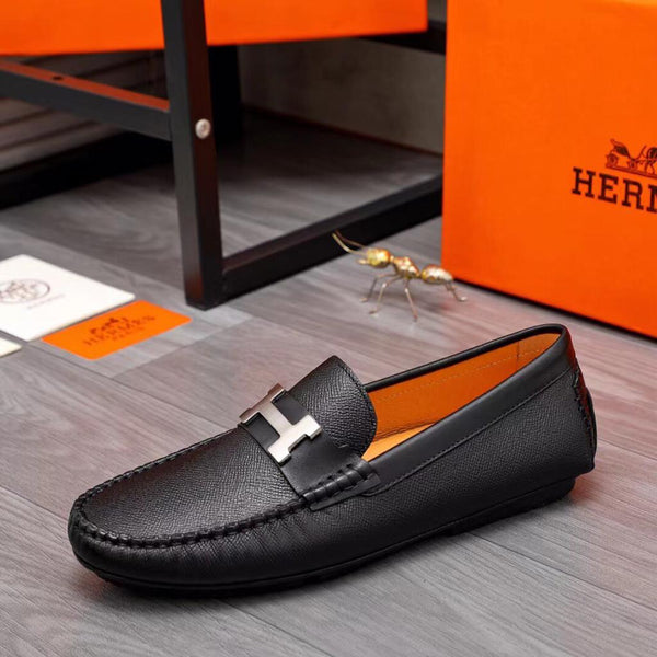 Luxurious Loafers With Metal Hardware