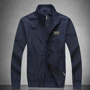 Blue Premium Regular Fir Zip-upr Jacket