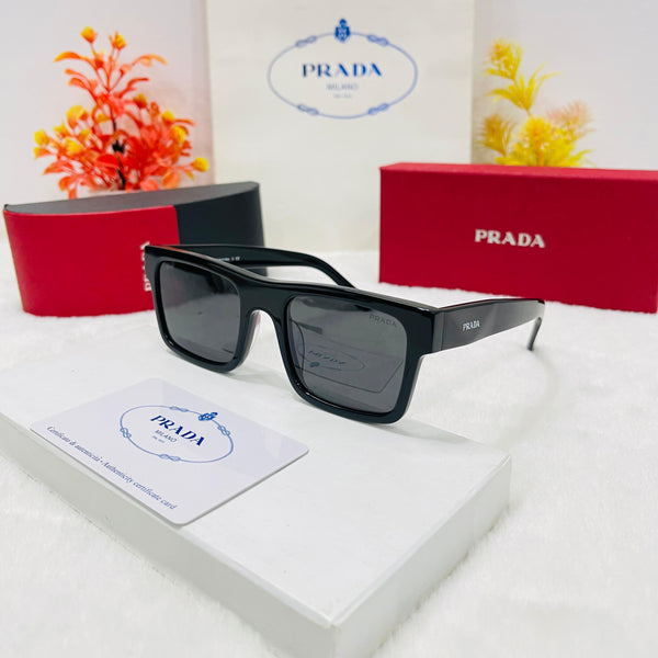 Logo-Print Square Frame Sunglasses