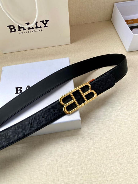 BB Buckle Leather Belt
