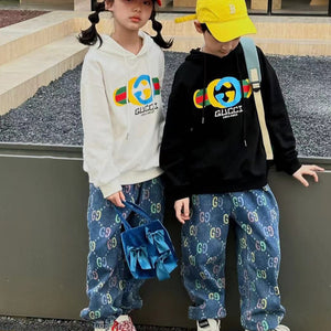 Kids Fashionable Hooded Track-set