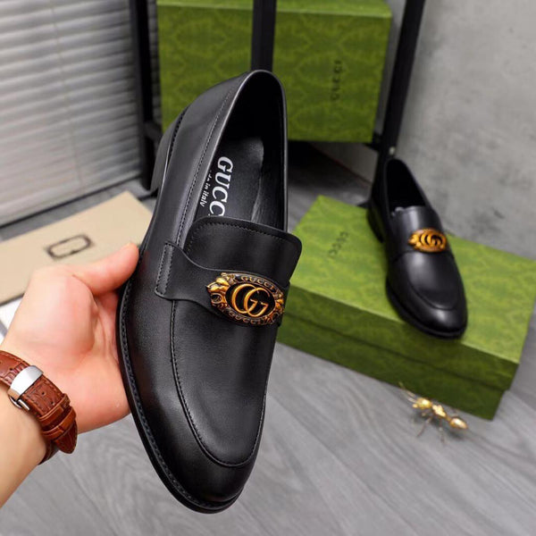 New Arrive GG Logo Plaque Loafers