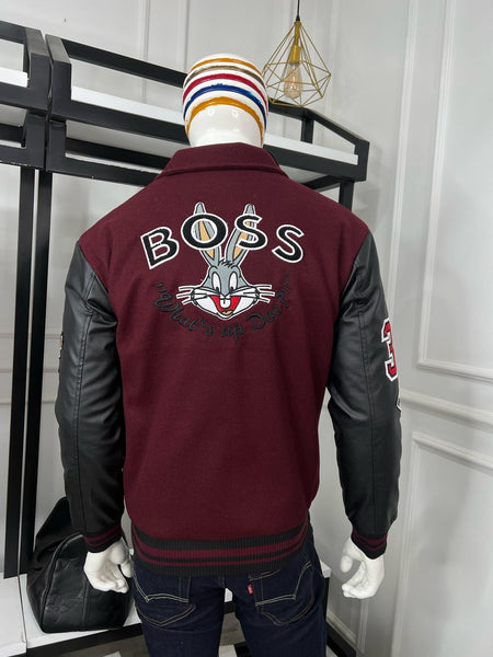 Exclusive Brand Embroidery Varsity Jacket