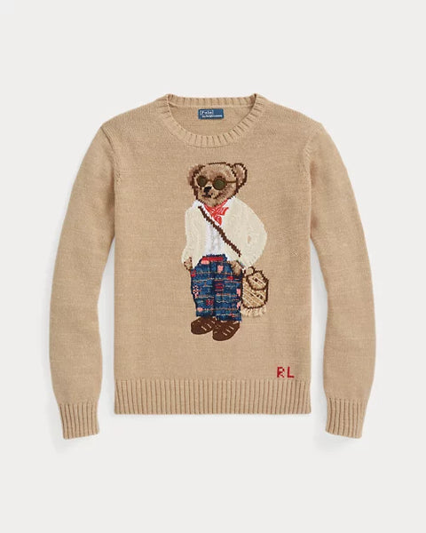 Premium Bear Knit Wool Blend Sweater