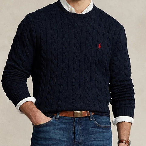 Classic Cable Knit Sweater - Available in Multiple Colors