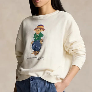 Luxury  Bear Fleece Crewneck Sweatshirt