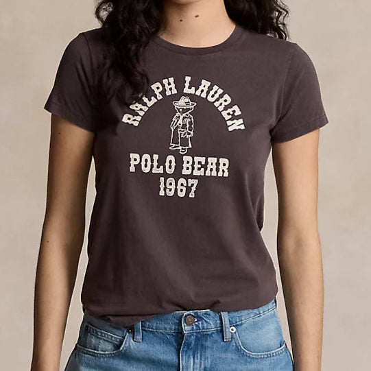 Luxury  Regular  Fit Logo Printed Round Neck  T-Shirt