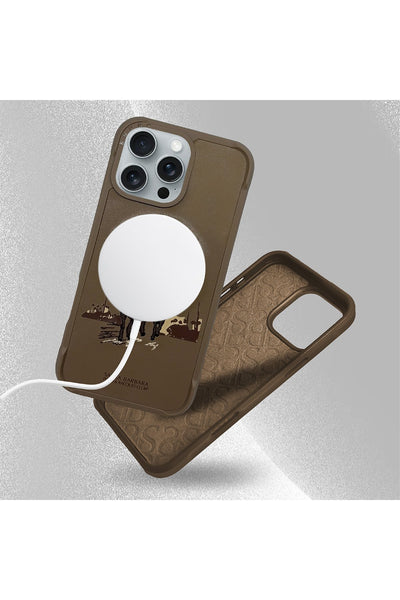 Santa Barbara Virgil Series Embroided Leather Magsafe Case for iPhone 16 Series