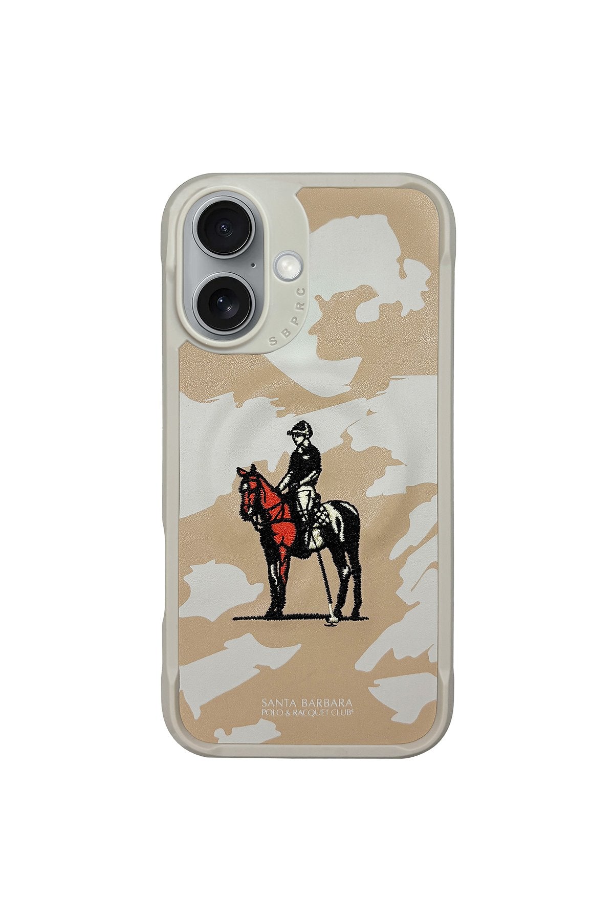 Santa Barbara Virgil Series Embroided Leather Magsafe Case for iPhone 16 Series