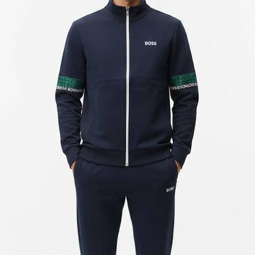 Premium Navy Track set with Signature Side Bands