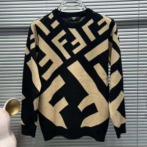 Luxury FF Letter Woolen Pullover