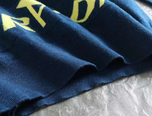Branded Letter-Printed Pullover