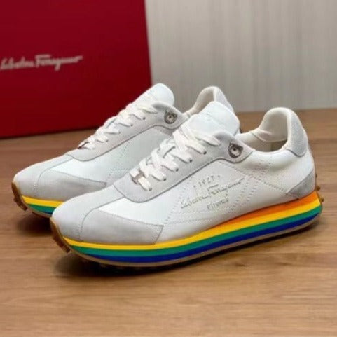 Men High-Quality Rainbow Sole Sneakers